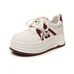 Zapatillas Blancas para Mujer, Primavera 2026, Nueva Llegada, Ligeras, con Suela Gruesa y Tacón Elevado, Calzado Deportivo Casual - Product Image 6