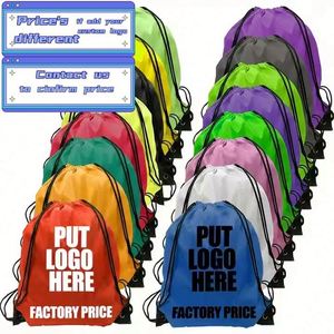 13.4 Inches * h 16.26 Inches Polyester Drawstring Promotion <b>Bags</b> DIY <b>String</b> <b>Bags</b> Cinch Sack for Gym Sport Shoes - Product Image 3