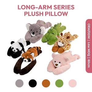 Gewogen Lange Arm Superzachte Pluche Speelgoed Pluche Kussen Panda Kangoeroe Knuffeldier voor Slaapmaatje Verjaardag OEM ODM - Product Image 1