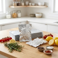 Groothandel 11*16cm Vacuümverpakkingszakken voor voedsel PET+AL+PE Op maat bedrukt aluminiumfolie zakje met 3-zijdige verzegeling voor thee en Gojibessen