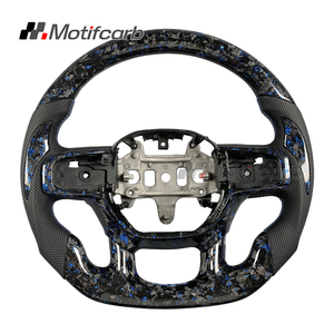 Volante de Fibra de Carbono Forjado Azul Personalizado para Dodge Ram 1500 TRX Rebel X Big Horn 4x4 2500 3500 2021-2026, Mejora del Interior - Product Image 1