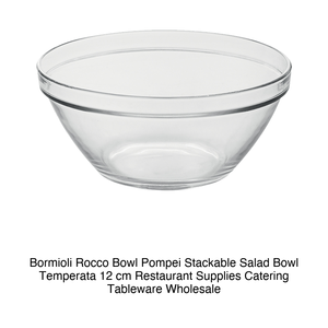 Bol à salade empilable en verre trempé Pompei Ø 12 cm Bormioli Rocco - Product Image 2