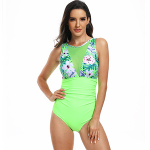 Nuovo costume da bagno Bikini tinta unita copertura di un pezzo sottile mancante dietro Sexy spiaggia costume da bagno di primavera calda - Product Image 6