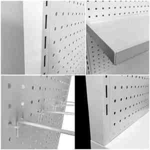 Heavy-Duty siêu thị Kim Loại hiển thị đứng đa chức năng Nail Board sàn đứng giá siêu thị giá - Product Image 5