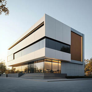 Kết cấu thép thương mại ba tầng thép văn phòng prefab kho thép đúc sẵn tòa nhà siêu thị - Product Image 3