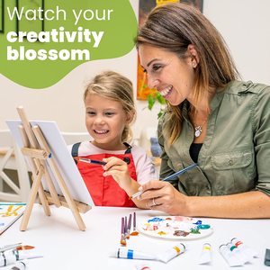 Set <span class=keywords><strong>de</strong></span> peinture en acrylique avec toile, Kit comprend un Mini pull, des pinceaux, des canettes artistiques, des fournitures <span class=keywords><strong>de</strong></span> peinture <span class=keywords><strong>de</strong></span> qualité supérieure, 25 pièces - Product Image 4