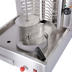 Máquina Comercial de Shawarma a Gas, 2 Cabezas, GLP, Asador Vertical de Kebab, 9KW, Acero Inoxidable, para Uso en Restaurantes - Product Image 4