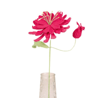 Vente en gros Nouveau Bouquet floral géant en micro-crochet fait main, fleur de jacinthe du vent finie, décoration de table intérieure