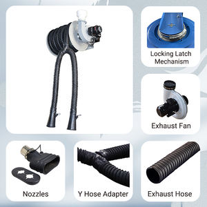 Extrator de Exaustão Veicular com Mangueira Dupla e Bico Duplo para Controle de Fumaça em Garagem - Product Image 2