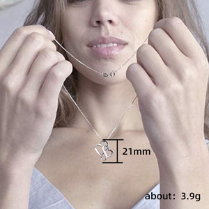 Collana con Ciondolo a Doppio Cuore Madre e Figlio per Donne, Regalo per la Festa della Mamma, Gioielli alla Moda - Product Image 4