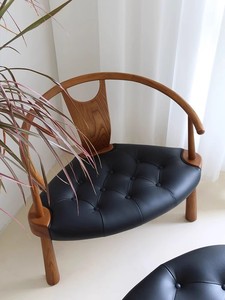 Fauteuil simple en bois massif de style <span class=keywords><strong>chinois</strong></span> avec table basse, nouveau luxe léger, <span class=keywords><strong>salon</strong></span> moderne pour salle à manger et hôtel - Product Image 5