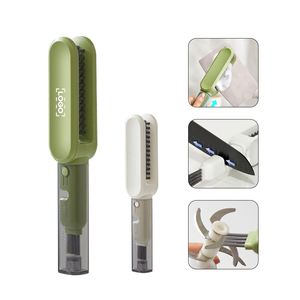 Brosse de nettoyage 4-en-1 pour couverts de cuisine avec logo personnalisé, pour baguettes, couteaux et fourchettes, outil en forme de U, protection des mains - Product Image 2