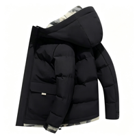 OEM Conception personnalisée Broderie Hommes Manteaux Rembourrés Bulle Doudoune Veste Chaude D'hiver Homme Veste Pour Hommes