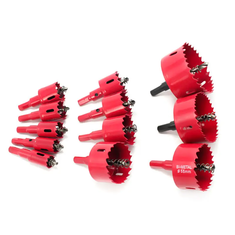 High Quality Tools M42 Accessories High Speed Steel Bi-metal Hole Saw Materials Hole Saw Set Open Hole Wooden Cutting