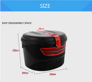 <span class=keywords><strong>Porte</strong></span>-bagages arrière en plastique pour vélo de montagne, panier d'étagère de grande capacité - Product Image 3