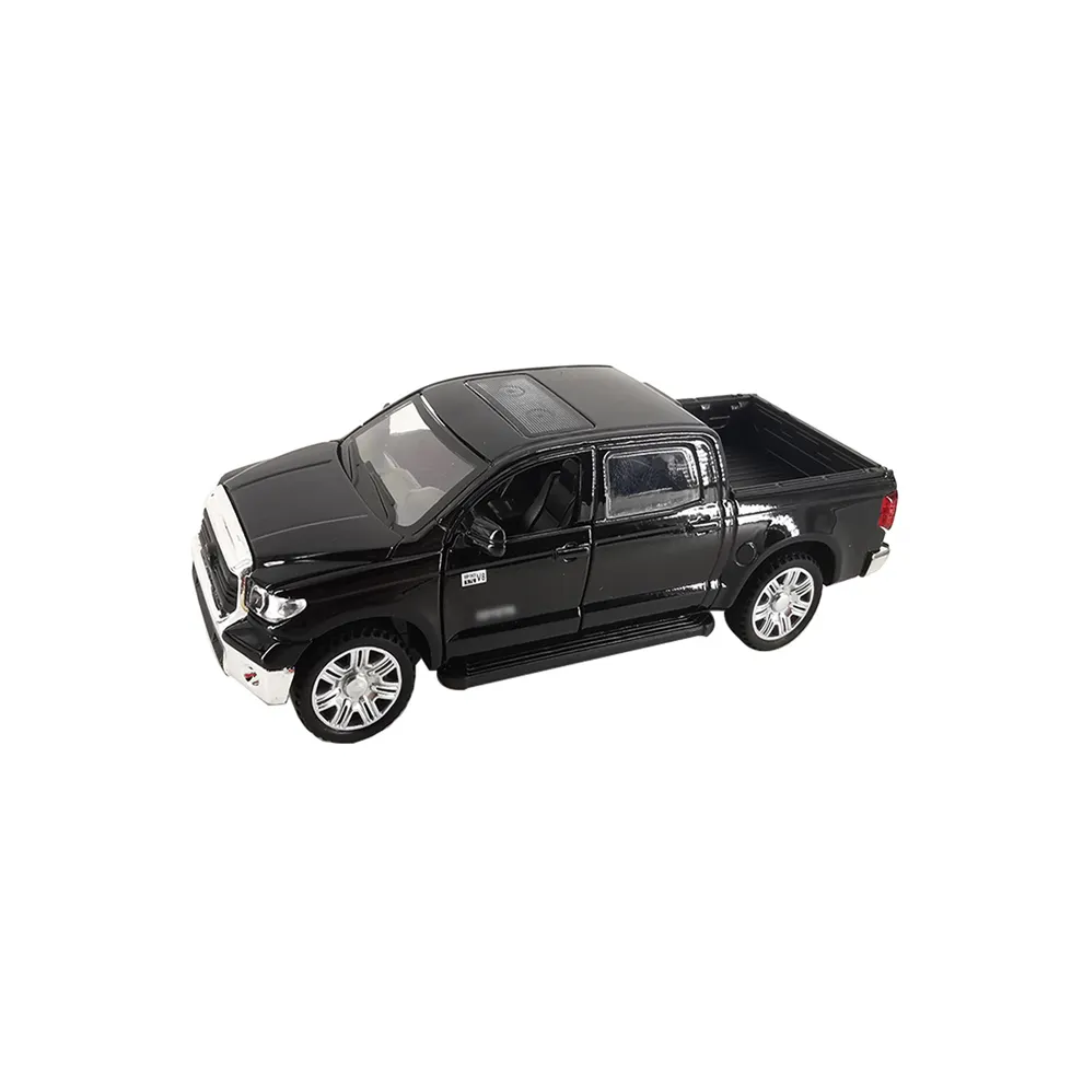 Schwarze Farbe Licht und Ton 1 36 Rückenzieh-Spielzeug lizenziert TMC Tundra-Gemaschinen-Modellwagen zu verkaufen