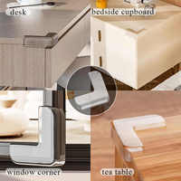 Hot clair L forme enfant protecteurs meubles clair lit PVC bébé épreuvage sécurité bord Table coin pare-chocs garde coin protecteur