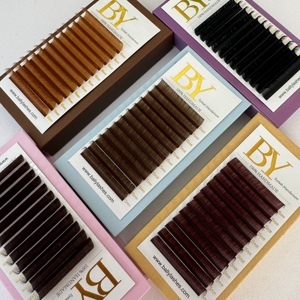 Extension ciglia in visone marrone BY Lash, extension ciglia in seta colorate marrone, extension ciglia singole marrone 0.03/05/07 - Product Image 4
