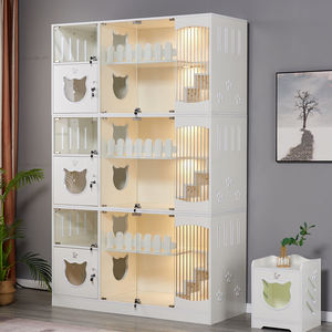 Cage pour chat fantaisie, grand espace, cage en bois pour chat et chien, <span class=keywords><strong>cages</strong></span> commerciales pour animaux de compagnie, <span class=keywords><strong>cages</strong></span> pour chat - Product Image 4