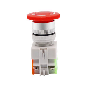 Bouton d'arrêt d'urgence LAY37-11ZS, interrupteur de démarrage champignon 22 mm, contact Cooper - Product Image 1