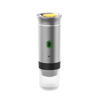 Machine à café expresso électrique portable automatique en acier inoxydable, système de brassage, pression de 20 bars, pour extérieur/voiture/hôtel/usage domestique