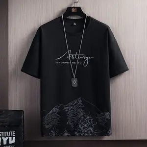 T-shirt surdimensionné ensemble de t-shirts à manches courtes hommes été nouvelle vente entière ensembles mode tendance soutien personnalisé t-shirt lourd