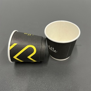 Mini gobelets en papier 1oz pour dégustation de whisky, vin, liqueur, alternative au verre à shot, qualité alimentaire, design spécial jaune avec couvercles - Product Image 6