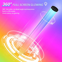 Luz LED de Escritorio Luminosa de 360 Grados, Luz Rítmica Activada por Sonido RGB, Luz Ambiental de Fantasía para Juegos de Computadora