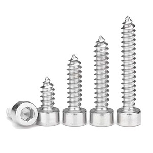Stainless Steel Cup Head Internal Hex Socket Self Tapping Screws Metric Grade A Cylindrical Head Pan Standard Thread Plain - Product Image 2