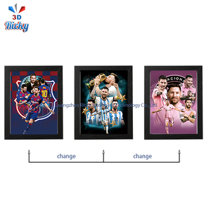 Poster 3D con 3000 design di calciatori famosi, decorazione da parete per appassionati di sport, poster lenticolare 3D con stelle del calcio mondiale. - Product Image 5
