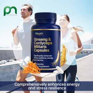 Suplementos Herbales para Hombres, Ginseng, Cordyceps Militaris, Cápsulas Veganas Bajas en Azúcar para Energía Diaria, Refuerzo del Sistema Inmunológico, OEM - Product Image 6