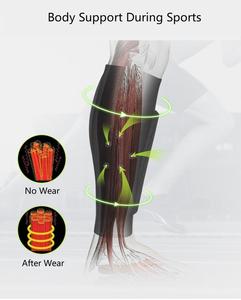 Honeycomb Soccer Shin Guards Padded Calf <strong>Compression</strong> Sleeves Supports for Shin <strong>Splint</strong> - Product Image 3
