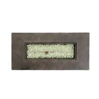 Table brasero rectangulaire moderne en MGO de 50000 BTU, écologique, pour intérieur/extérieur, au propane, pour terrasses et fêtes de jardin