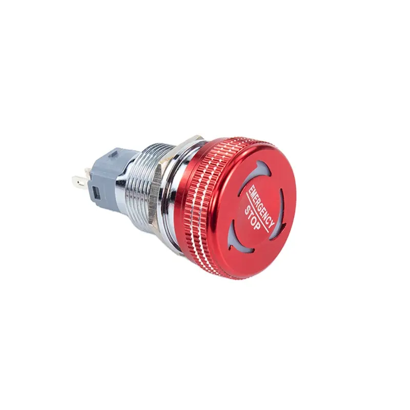 19mm Red Head Momentary Led Emergency Metal Stop Push Button Switch