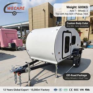 Petite caravane pliante WECARE, caravane teardrop, caravane tout-terrain, <span class=keywords><strong>camping</strong></span>-<span class=keywords><strong>car</strong></span> portable pour aventures de <span class=keywords><strong>camping</strong></span> en plein air - Product Image 2