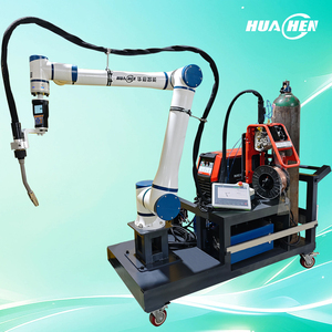 Precio de Fábrica HUACHEN Robot Colaborativo de 6 Ejes, Carro de Soldadura Móvil Autónomo Portátil, Sin Programación, Motor Personalizado, PLC - Product Image 5