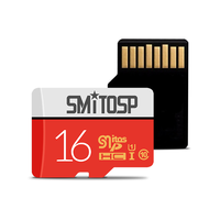 Tarjeta de Memoria Ceamere Smitosp Original Blanca y Roja de 16 GB, Tarjetas de Memoria para Cámara TF Kort Clase 10 de 8 GB, 32 GB, 64 GB, 128 GB, 256 GB, 16 GB