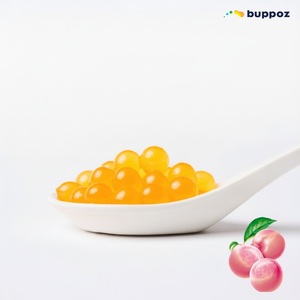 พีชป๊อปปิ้งโบบา 2.1 กก. แบบถัง ฮาลาล HACCP สำหรับร้านชานมไข่มุก รับผลิตแบบ OEM - Product Image 4
