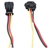 Connecteur de câblage automobile 3 broches en cuivre avec boîtier en nylon IP20 12V 2A, adaptateur de prise de pression d'huile 1928403968 / 1928404227