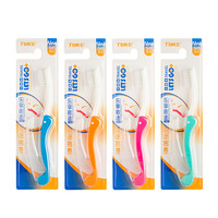 Brosse à dents de voyage pliable à faible MOQ - Tête compacte - Brosses à dents de voyage à poils souples pour adultes - Ensemble d'articles de toilette pour hôtel