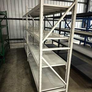 אור-חובה 4-שכבות מחסן מדפי אחסון בית מוסך תעשייתי ארגון תעשייתי מדפה מתכת מדפים לערימה מדפים & מדפים - Product Image 4