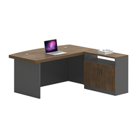 Bureau d'ordinateur moderne en forme de L, prix d'usine, en mélamine, pour ordinateur portable