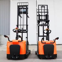 Chariot élévateur à palettes électrique rapide à livrer, transpalette électrique 1t, gerbeur autoportant 1,5 tonne, gerbeur électrique 5 mètres