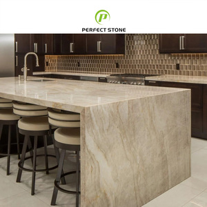 Chất lượng cao đá tự nhiên Taj Mahal quartzit slab thiết kế hiện đại Nhà bếp đảo bảng Top Brazil quartzit tấm đá cẩm thạch gạch - Product Image 6