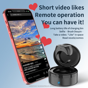 TIKTOK-Mando a distancia con <span class=keywords><strong>Bluetooth</strong></span> para selfies, dispositivo <span class=keywords><strong>Android</strong></span> Mini, con anillo de desplazamiento inalámbrico, obturador remoto, anillo inteligente a la moda - Product Image 4