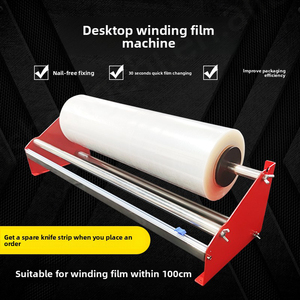 Small Manual Stretch Film Packaging Machine Advertising Takeaway Table Tool <b>Plastic</b> Wrap <b>Rack</b> Film Puller for Small Packaging - Product Image 5