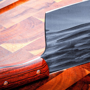 Forged kitchen <b>knife</b> with <b>handle</b>, small meat-eating <b>knife</b>, household butchering and cutting <b>knife</b> set, small pointed <b>knife</b>, - Product Image 2