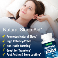 Meilleures ventes Comprimés de mélatonine de bonne qualité avec niacine Favorise le sommeil naturel et soutient le sommeil Comprimés de qualité Complément alimentaire