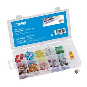 FERVI - 0318 Jeu de fusibles pour voiture 10,9x3,6x16,3mm-ENSEMBLE MOTEUR ET DISTRIBUTION EAN 8012667315313 - Product Image 1