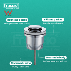 Frascio Offre Spéciale <span class=keywords><strong>vis</strong></span> classique G 1/2 accessoires de salle de bain salle de bain évier vidange pousser vers le bas clic clac Pop up déchets pour bassin - Product Image 5